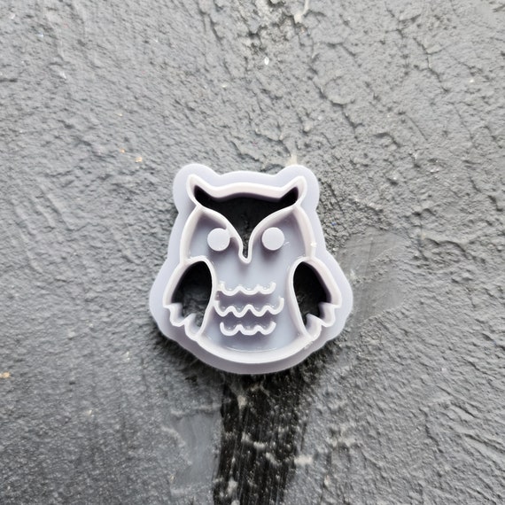 Polymer Clay cutters Stud earrings clay cutters Earrings mold Polymer clay tool Animals cutter "Owl" sharp cutter stamp Jewelry cutter