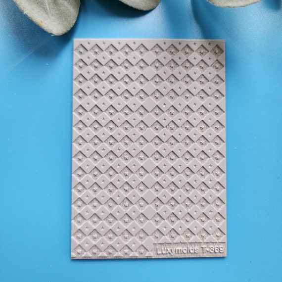 Polymer clay Texture tile Texture mat Clay stamp Polymer clay texture stencils "Geometryc Star" design clay texture Rubber mat T-369