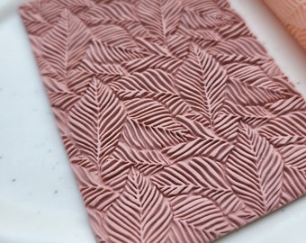 Polymer clay texture roller clay stamp 3D printed embossing Polymer clay tool Vintage pattern roller Leaves pattern texture Clay cutters