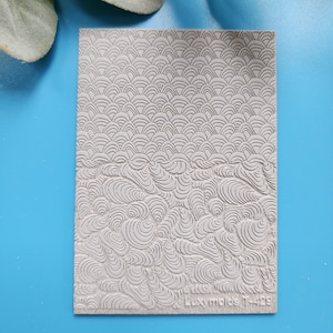 Polymer Clay Texturkachel Texturmatte Lehmstempel Polymer Clay Texturschablonen &quot;&quot;Regenbogen&quot;&quot; Motivton Textur Gummimatte T-429.&quot;
