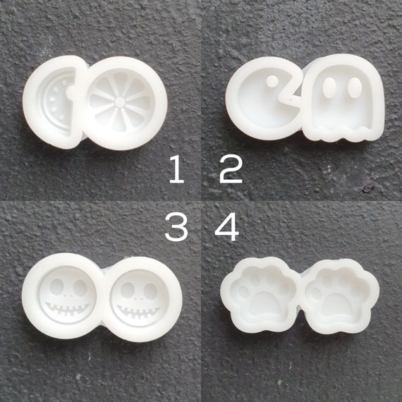 Silicone earrings mold Fruits Ghost Zombie Paws Jewelry Resin mould for resin and epoxy