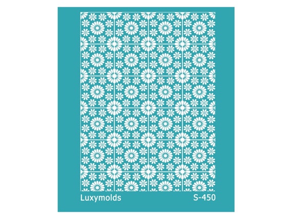 Silk screen stencil for polymer clay "Luxymolds" S-450