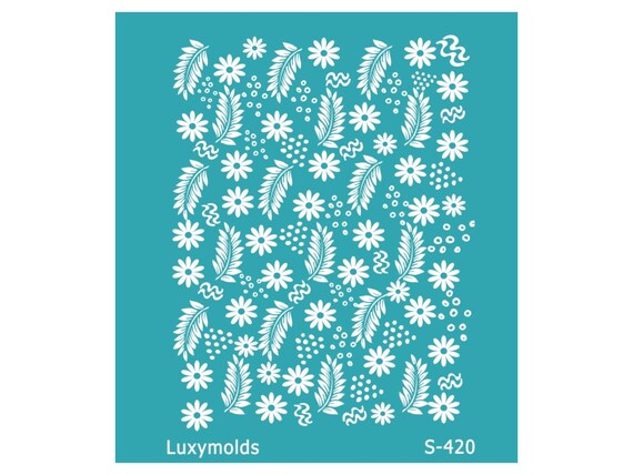 Silk screen stencil for polymer clay "Luxymolds" "Halloween" S-420
