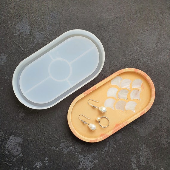 Big Size Round Silicone Tray Mold-rolling Tray Mold-resin Tray Mold-silicone  Mold for Resin Tray-coaster Mold for Kitchen Supplies 
