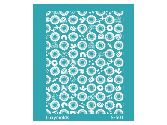 Silk screen stencil for polymer clay "Luxymolds" S-501