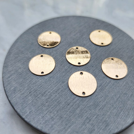 Gold plated charms Circle Earrings components Earrings findings DIY jewelry