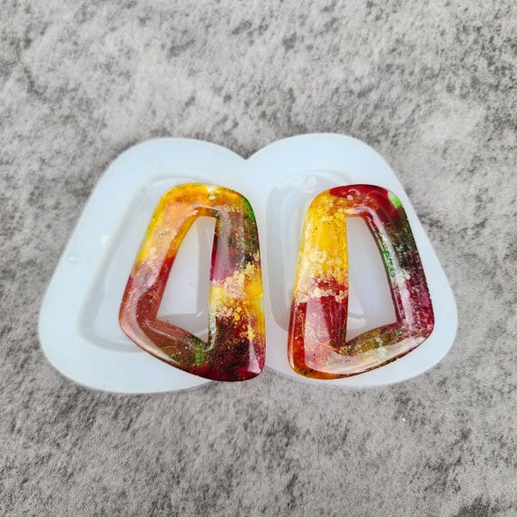 Geometric Silicone Earrings Mold for Resin Jewelry Making
