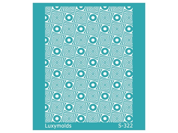 Silk screen stencil for polymer clay "Luxymolds" S-322