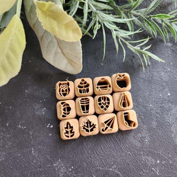 12 pcs set Halloween Polymer Clay cutters Stud earring clay cutters Earrings molds Polymer clay tool sharp cutter stamp