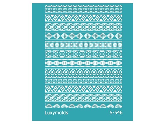 Silk screen stencil for polymer clay "Luxymolds" S-546