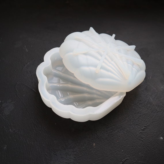Shell mold storage box trinket tray dish plate silicone mold for Resin Epoxy Jesmonite craft