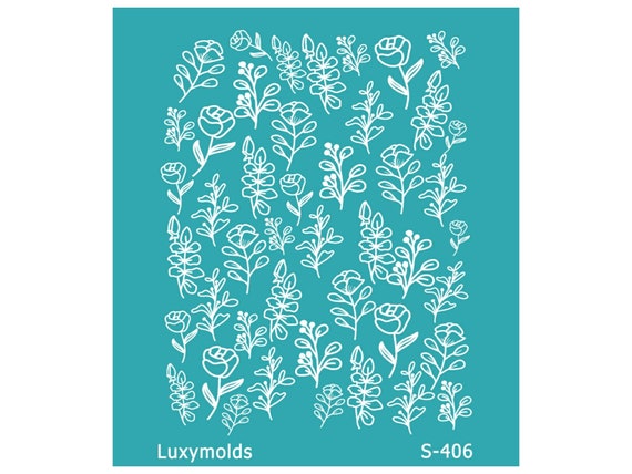 Silk screen stencil for polymer clay "Luxymolds" S-406