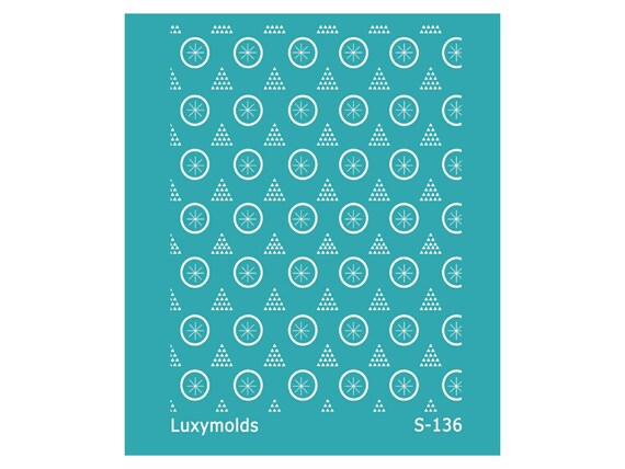 Silk screen stencil for polymer clay "Luxymolds" S-136