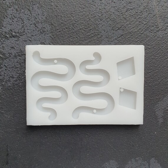 Snake Silicone earring mold Jewelry Resin mould for resin and epoxy