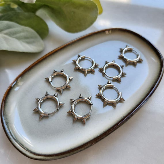Stainless steel earrings circle hooks