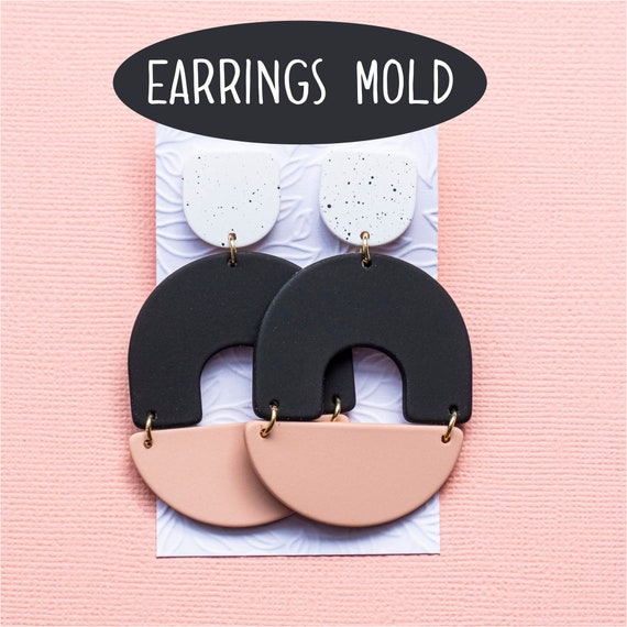 Silicone earrings mold mould for resin and epoxy