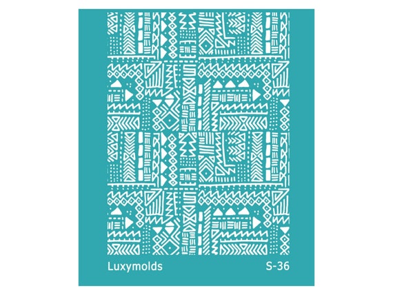 Silk screen stencil for polymer clay "Luxymolds" S-36