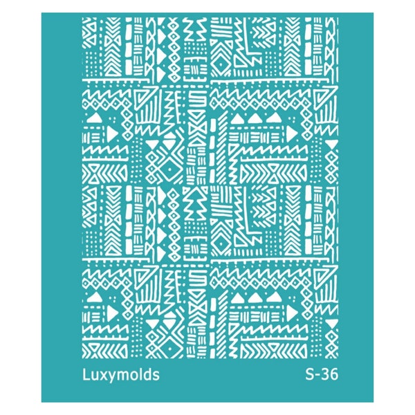 Silk screen stencil for polymer clay "Luxymolds" S-36