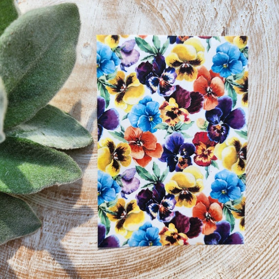 Clay transfer paper / Image transfer paper for clay / Water soluble paper for polymer clay / Pancy flowers pattern transfer sheets