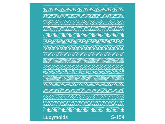 Silk screen stencil for polymer clay "Luxymolds" S-154