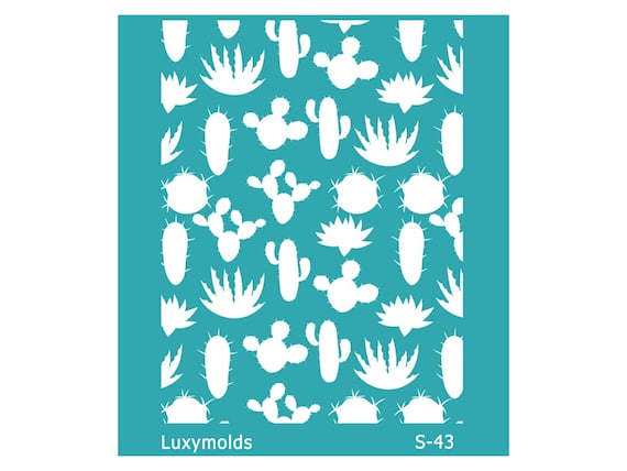 Silk screen stencil for polymer clay "Luxymolds" S-43
