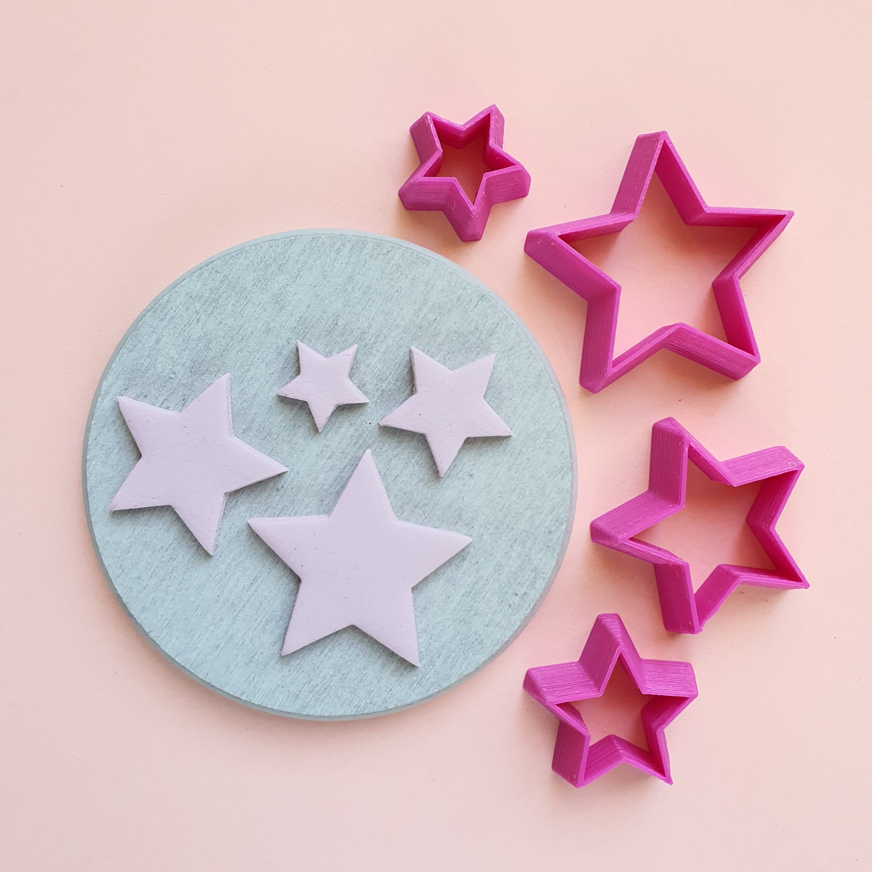 Star Polymer Clay 3D Cutters Geometry Shapes Cutter Set of 4 Etsy