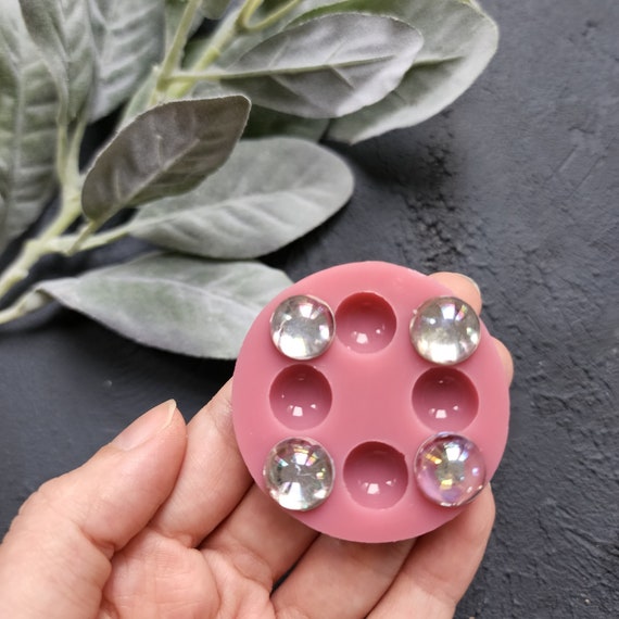 Silicone earrings mold / Silicone epoxy mold / Silicone stud earring moulds / Silicone UV resin molds / Cabochon jewelry mold / Clay tool
