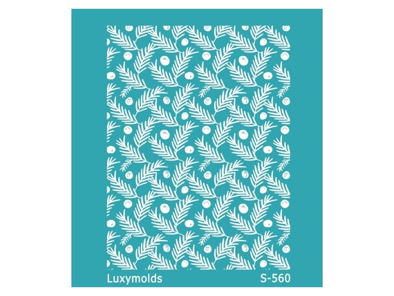 Silk screen stencil for polymer clay "Luxymolds" "Christmas" S-560