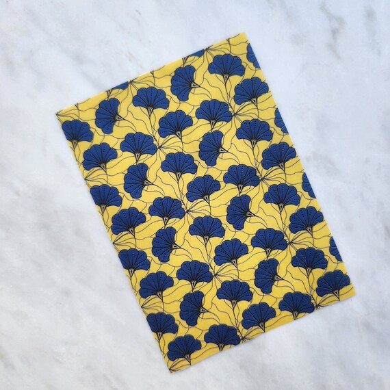 Water-soluble transfer paper for polymer clay craft "Floral Blue and yellow"