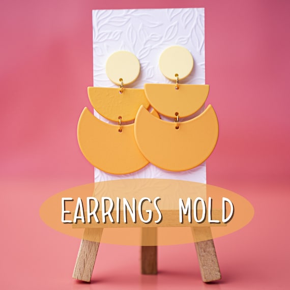 Silicone earrings mold mould for resin and epoxy