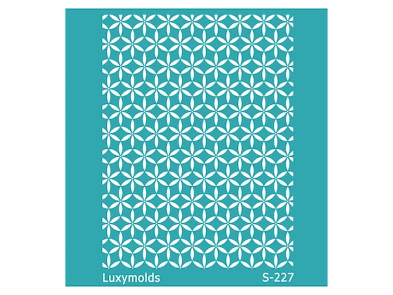 Silk screen stencil for polymer clay "Luxymolds" S-227