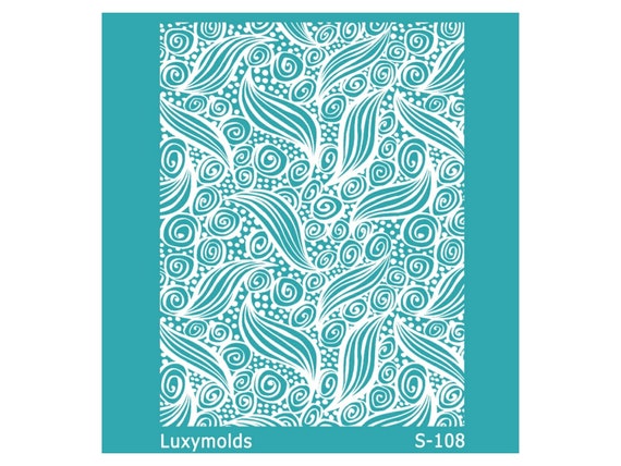 Silk screen stencil for polymer clay "Luxymolds" S-108