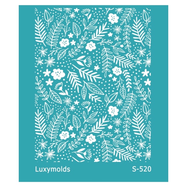 Siebdruck Schablone für Polymer Clay "Luxymolds" S-520