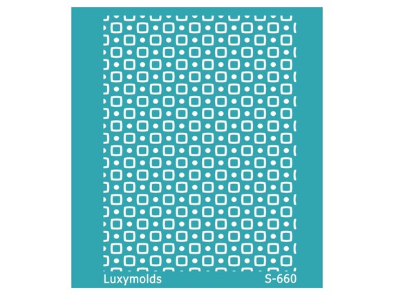 Silk screen stencil for polymer clay "Luxymolds" S-660