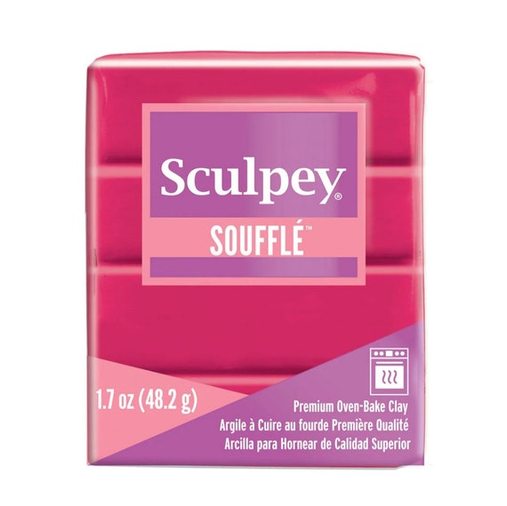 Sculpey Soufflé Polymer Clay 48g (1.7oz) - Raspberry