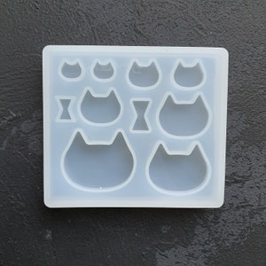 Cat Silicone earring mold Jewelry Resin mould for resin and epoxy