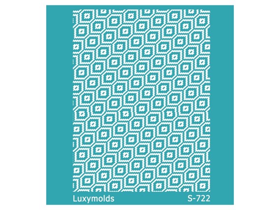 Silk screen stencil for polymer clay "Luxymolds" S-722