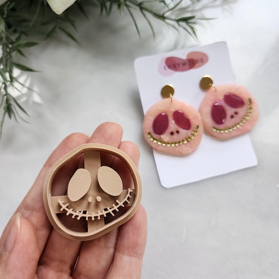 Polymer Clay cutters "Zombi Halloween" Earrings molds Polymer clay tools sharp cutter stamp Jewelry earrings cutters cutters Clay supplies
