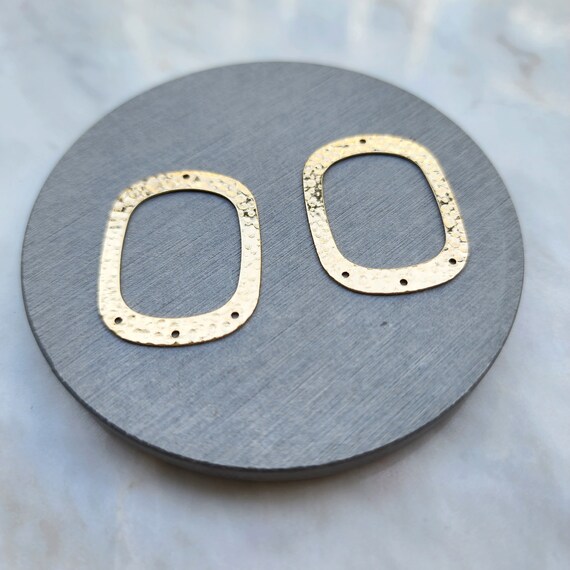Gold plated charms Earrings components Earrings findings DIY jewelry
