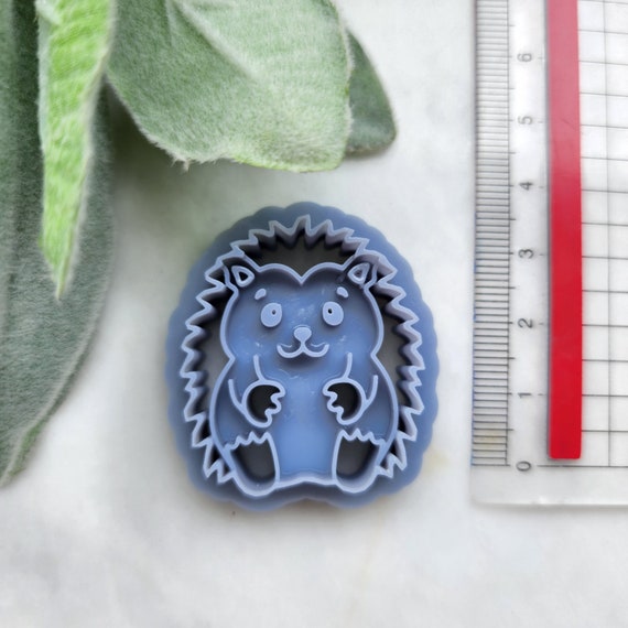 Polymer Clay cutters Stud earrings clay cutters Earrings molds Polymer clay tool Animals cutters Hedgehog sharp cutter stamp Jewelry cutters