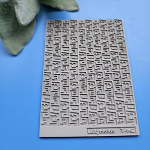 Fimo Textur Fliese Textur Matte Clay Stempel Fimo Textur Schablonen T-142