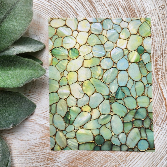 Clay transfer paper / Image transfer paper for clay / Water soluble paper for polymer clay / Stained glass mosaic pattern transfer sheets