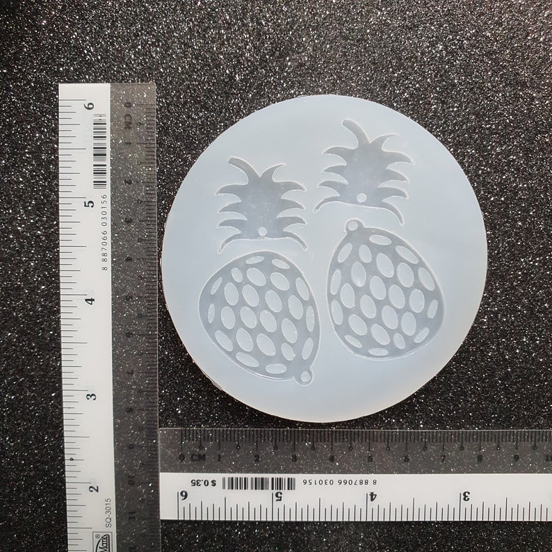 Pineapple Silicone earrings mold for resin and epoxy image 2