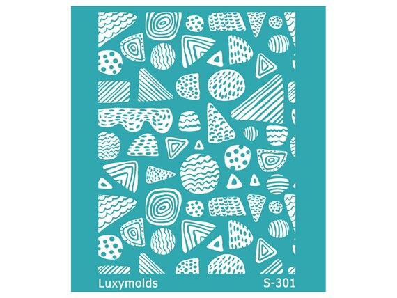 Silk screen stencil for polymer clay "Luxymolds" S-301