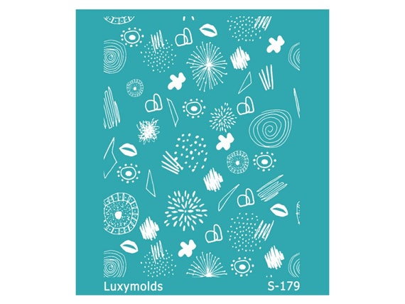 Silk screen stencil for polymer clay "Luxymolds" S-179