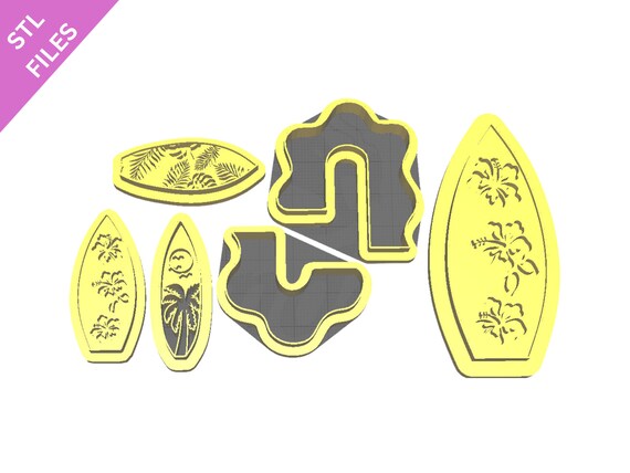 Digital STL files for 3D printing Clay cutters Earrings sharp version cutters download files for resin machine