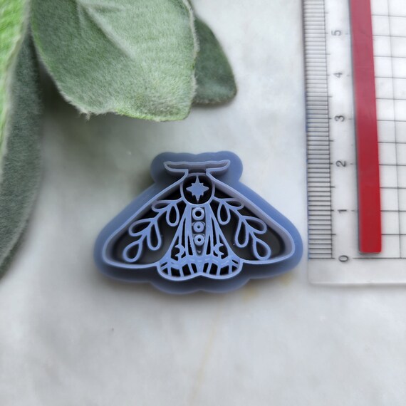 Polymer Clay cutters Stud earrings clay cutters Earrings mold Polymer clay tool Mystic cutters Moth sharp cutter stamp Jewelry animal cutter