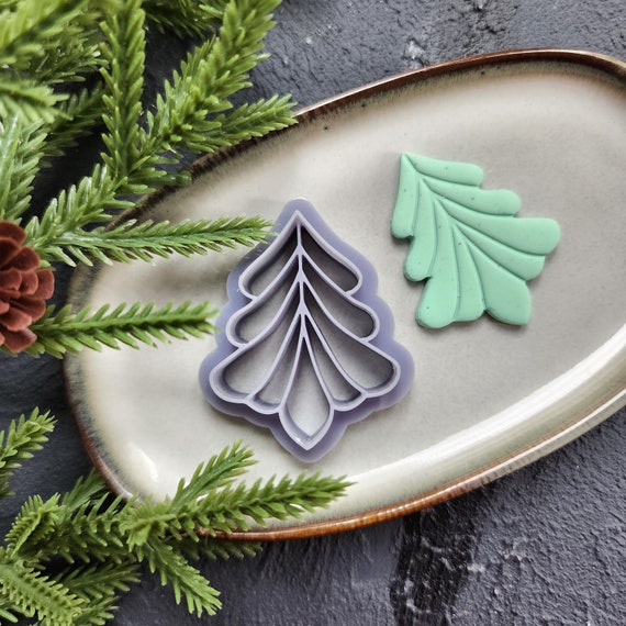 Christmas Polymer Clay cutters Christmas tree Earrings molds Polymer clay tool sharp cutter stamp Jewelry stud earrings cutters
