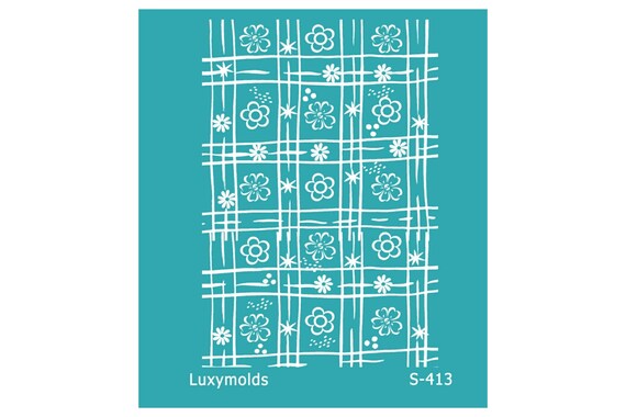 Silk screen stencil for polymer clay "Luxymolds" S-413