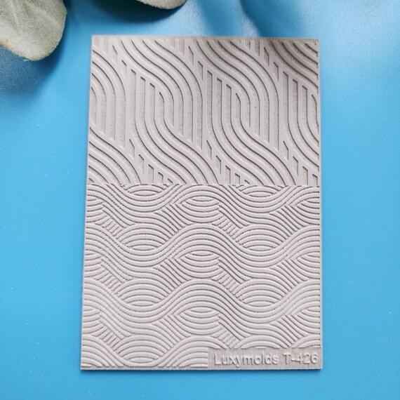 Polymer clay Texture tile Texture mat Clay stamp Polymer clay texture stencils "Geometryc" design clay texture Rubber mat T-426